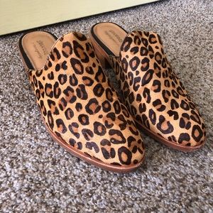 Soludos Calf Hair Venetian Mule 7.5 Leopard